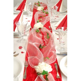 Fibula [Style] ® Complete Set "Sweet Love" Size S Table Decoration for Wedding/Valentine's Day/Mother's Day in Red for Approx. 8-10 People