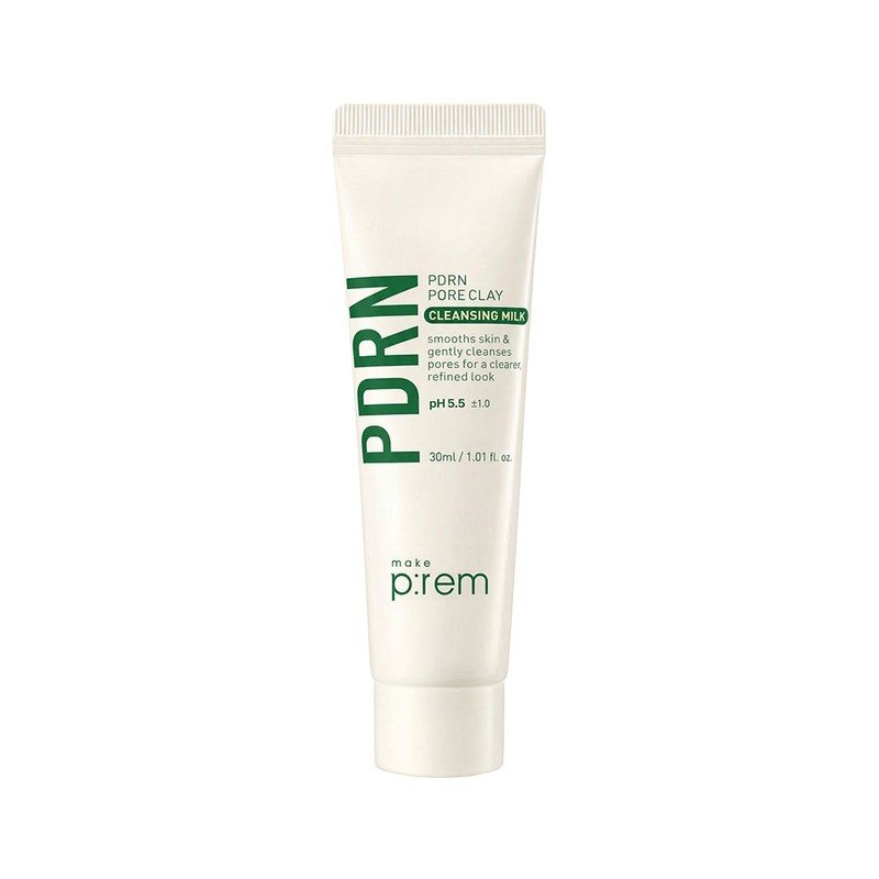 Makeprem 메이크프렘 PDRN 피디알엔 포어 클레이 클렌징 밀크 30ml, 1개