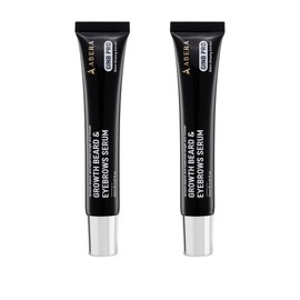 ABERA Ginb Eyebrow Growth Serum for Women & Men, Growth Beard serum For Men– Natural Brow Enhancing Serum to Grow Thicker, Acetyl Tetrapeptide-3 Biotin & Castor Oil for Stronger, Thicker Beard (2 boxes)