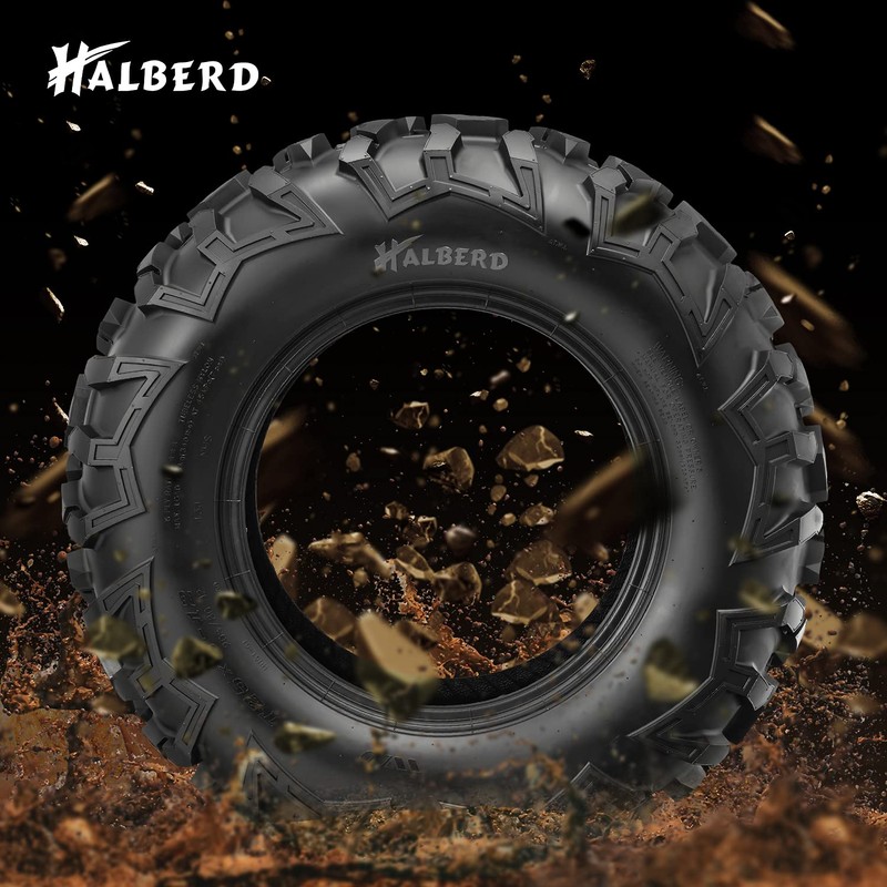 HALBERD 6PLY ATV Tires, 25x11-10 ATV Tires, All Terrain 25x11x10