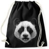 MoonWorks Gym Bag Black Metal Panda Heavy Rock Music Fun