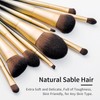 Luxury Enzo Ken Natural Sable Hair Make Up Brush Set