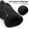 Winter Thermal Touchscreen Gloves with Soft Fleece Lining, Non-Slip Grip