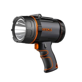 GOODSMANN Spotlight Rechargeable LED Spot Light Flashlight 2000 Lumen Waterproof Handheld lights Portable Spotlight Rechargeable with Emergency Whistle 89203-01A