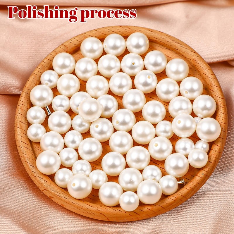 NUOBESTY 150 Pcs Pearl Rivets Beads Fake Pearl Studs Bridal
