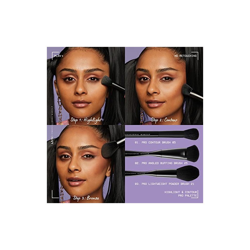 NYX Professional Makeup Highlight & Contour Pro Palette & Ultimate