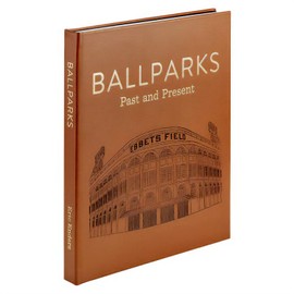 Graphic Image Ballparks Past And Present, Handbound in Tan Bonded Leather, Histories of Every Park in the Major Leagues | Free Personalization Included