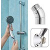 ZUJIACUN Handheld Shower Head Elbow Adapter G1/2" Shower Connector 45