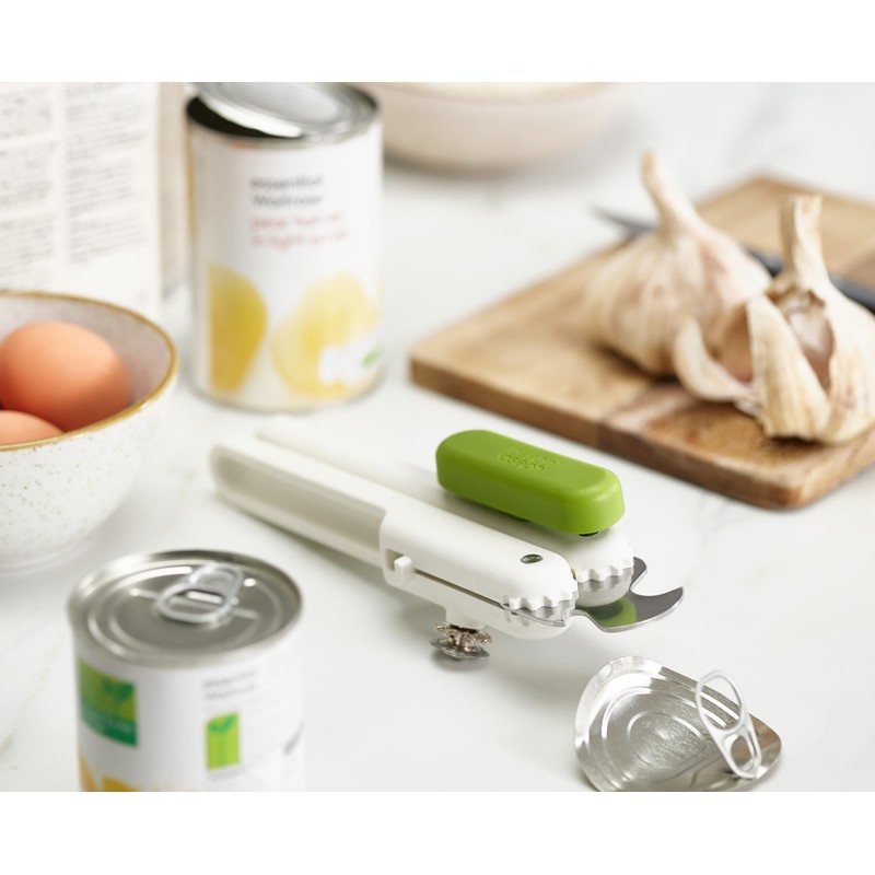 Joseph Joseph Duo 3-in-1 Can Opener, White/Green