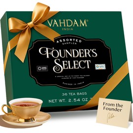 VAHDAM, Assorted Tea Gift Set (6 Varieties, 36 Tea Bags) - Variety Pack - Black, Green, Chai and Herbal Tea Sampler | Gifts Set for Lovers | Gifts for Women and Men