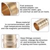 A ABSOPRO Hose Connection 3/4 Inch Hose Nozzle Brass Barbed