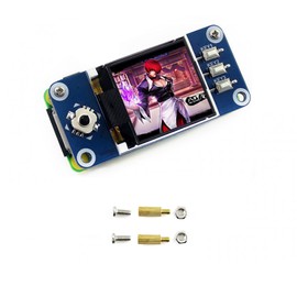 128 x 128, 1.44 inch LCD Display HAT for Raspberry Pi 3B+/3B/2B/3B+/Zero/Zero W, SPI Interface, RGB, 65K Display Colour ST7735S Driver with Joystick and Push Buttons