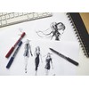 uni-ball 153486289 UB-150 Eye Micro Rollerball Pens, Black/Blue/Red Uni Super