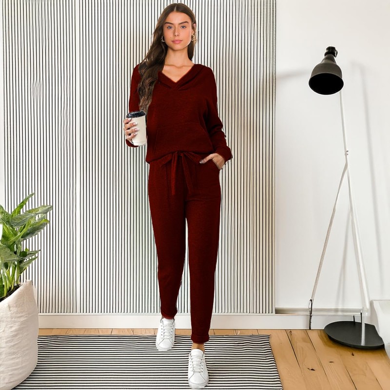 GENERICO CONJUNTO DEPORTIVO CASUAL PARA DAMA FIORE VINO CH/M