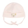 Steiff Unisex Baby Basic Bobble Beanie Hat, Silver pink