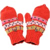 GURU SHOP Nepal Hand Knitted Gloves, Fold-Up Gloves, Wool Gloves,
