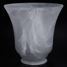 Skelang 2 Pcs Ceiling Fan Light Shade, Lip Lamp shade, Bell Shape Light Fixture Globes Replacement, Alabaste