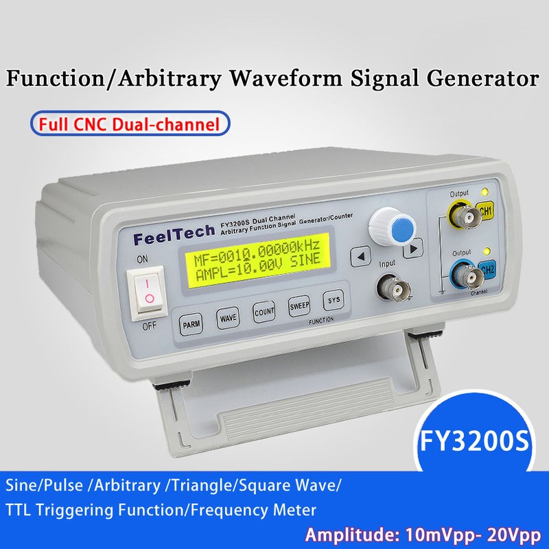 High Precision Digital DDS Dual-channel Function Signal Source Generator Arbitrary