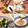 BEWOS 10 Pairs Black Alloy Chopsticks - 9. 5 Inch,