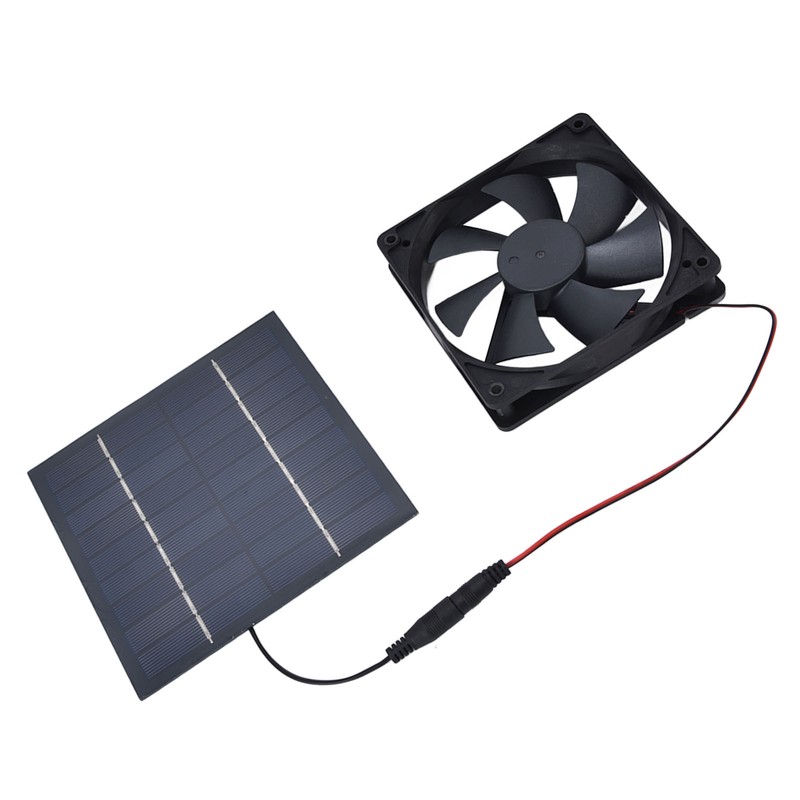 Solar Powered Exhaust Fan 10W Single Fan Waterproof Solar Panel