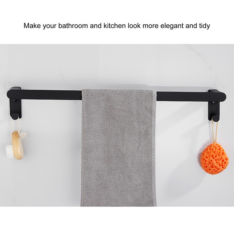 Single Towel Rack Aluminum Alloy 50cm / 20in Wall Mounted