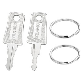 Key for TSA007, TSA002 Suitcase Lock - TSA Key for TSA Lock, TSA Suitcase Lock Key Suitable for TSA Suitcase Lock TSA007 and TSA002, Durable and Practical for Travel (2 Pieces)
