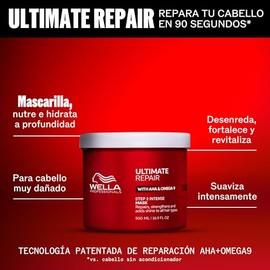 Wella Professionals Ultimate Repair Mascarilla Reparadora con Omega 9 y AHA para Cabello Daado 500ml  Daado                                           