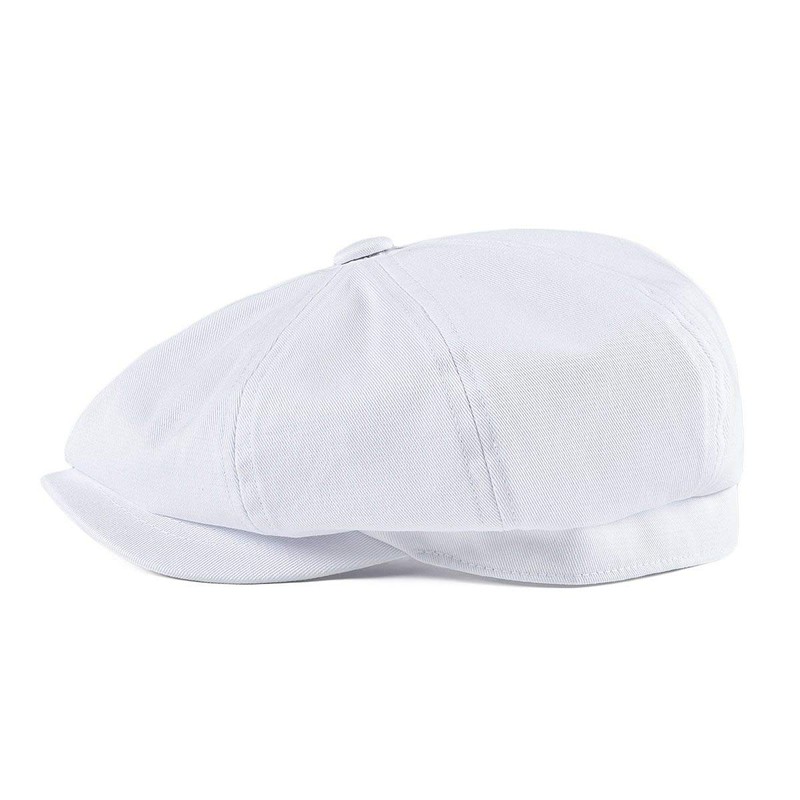 BOTVELA Men's 8 Piece Newsboy Flat Cap 100% Cotton Gatsby