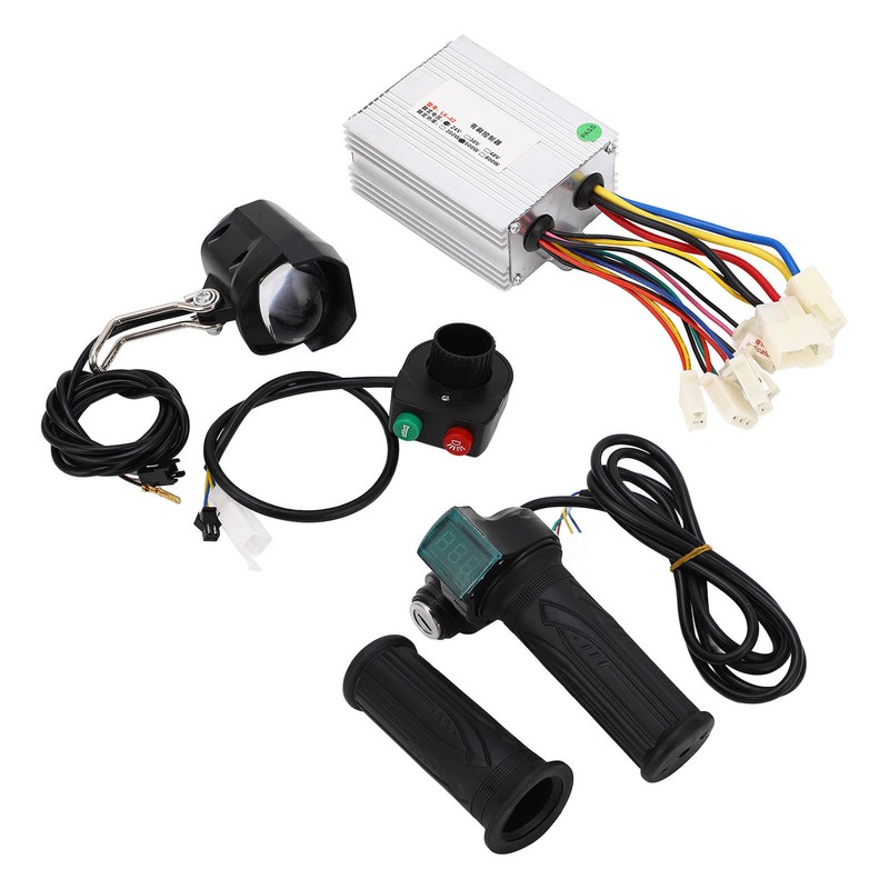 24V 500W Motor Speed Controller Headlight Throttle Grip with Lock