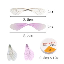 Tucireat Antique Keys 46 Pieces Skeleton Keys Flying Keys Decorative Old Key Pendant with 50 Pieces Wings Craft Dragonfly Wings Crystal Cord Decorative Keys for DIY Crafting, Alloy