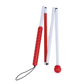 Folding Blind Cane Aluminum Alloy Prevent Slip Reflective Foldable Blind Cane Walking Stick for Vision Impaired and Blind People