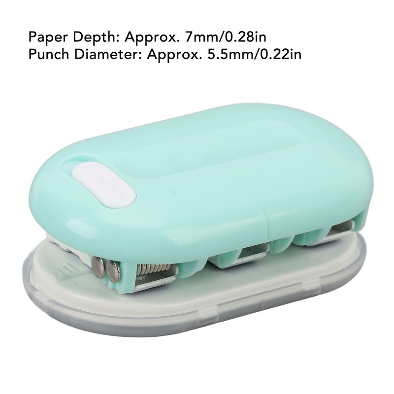 3 Hole Puncher DIY Mini Handheld Paper Punch Loose Leaf