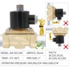 Baomain Pneumatic 1 Inch Normally Open 2 Way Brass Electric