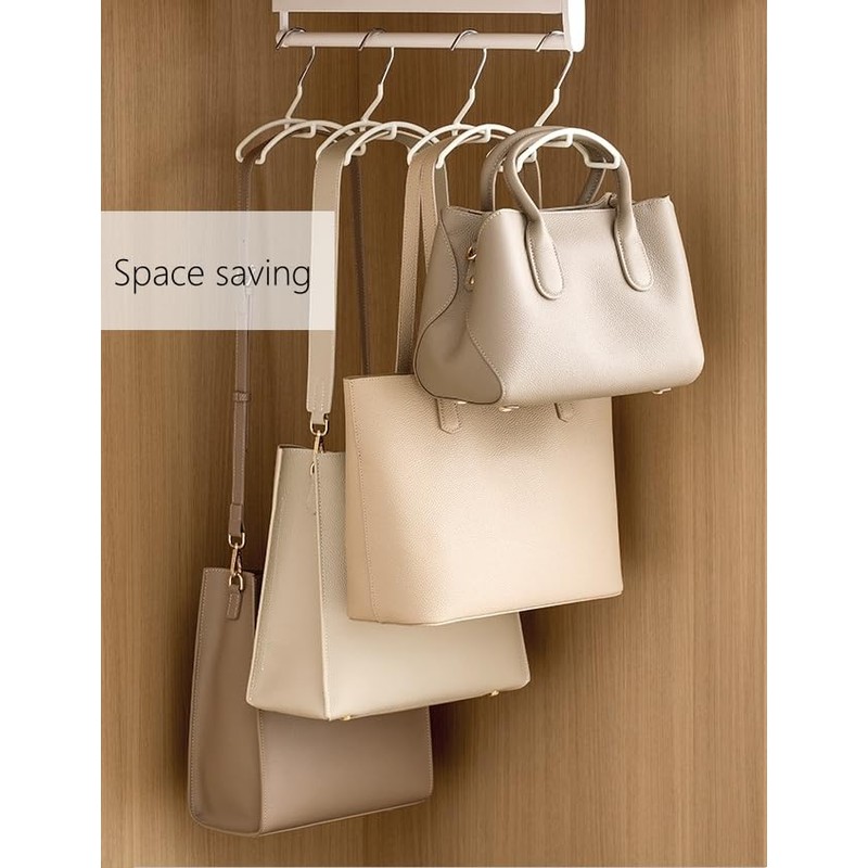 HARWAVE 4 Pack Bag Hangers, Purse Hangers for Closet, Hooks