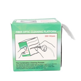 ASHATA 280pcs Optical Fibre Clean Cleaning Paper, Dry and Wet Optical Fibre Cleaning Paper, Fibre Cleaning Tools Optical Powder-Free Paper