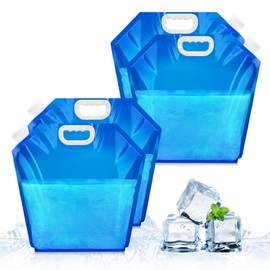 4 PCS Ice Bath Bags, Reusable Bathtub Freezer Water Bag, Cold Plunge Tub Accessories, Ice Baths at Home, Muscle Recovery for Athletes, Portable Ice Barrel Cold Therapy