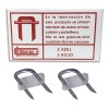 Grapa Aislada No. 3 Marca Gloria ( Caja De 40