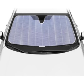 BDK Sun Shade Iridescent Lavender 57” x 27” Double Bubble Car Shade