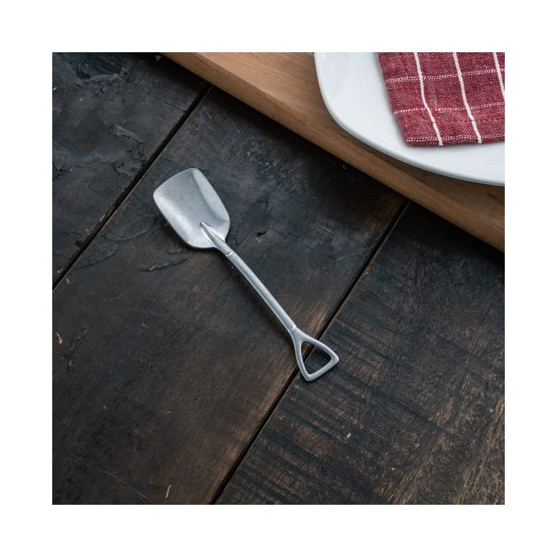 VINTAGE INOX Vintage Scoop, Square Spoon, Small, Made in Japan,