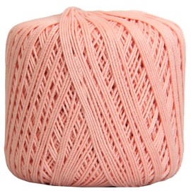 Threadart 100% Pure Cotton Crochet Thread - LT Pink - Size 10 and 3 - Singles and Bulk Packs Available - Size 3 - Color 4