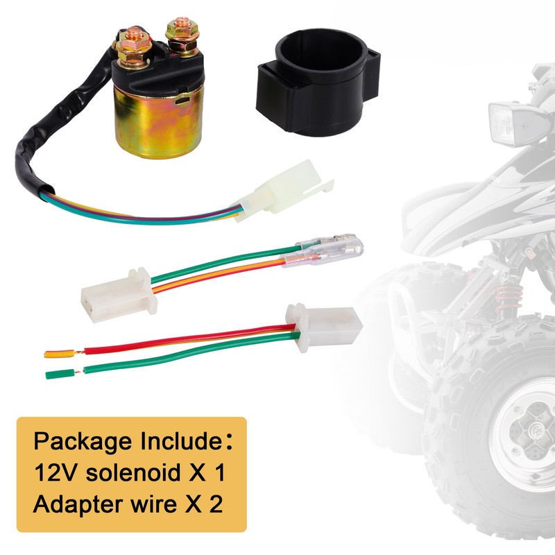 RUHUO Starter Solenoid Relay 12V GY6 4-Stroke Engine 50cc 70cc