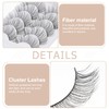 Beavorty Pair False Lashes Set Eyelash Cluster for Women Fake