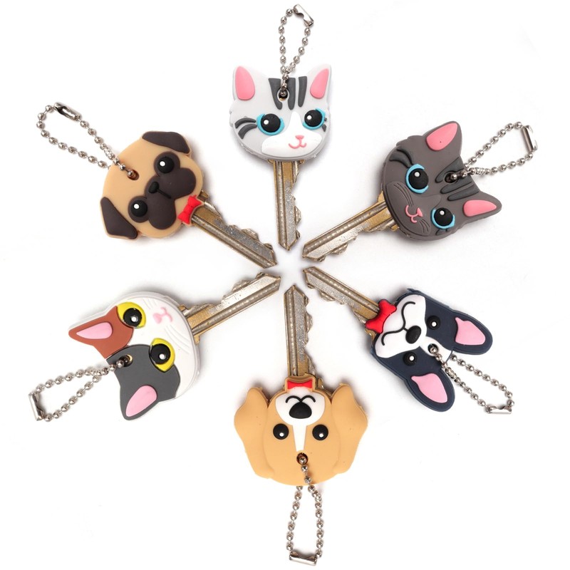 BERRYLION Key Caps Covers, 6 Pcs Flexible Key Caps, Cute