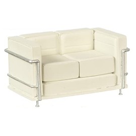 Dollhouse Miniature Le Corbusier (Modern Sofa) in Resin