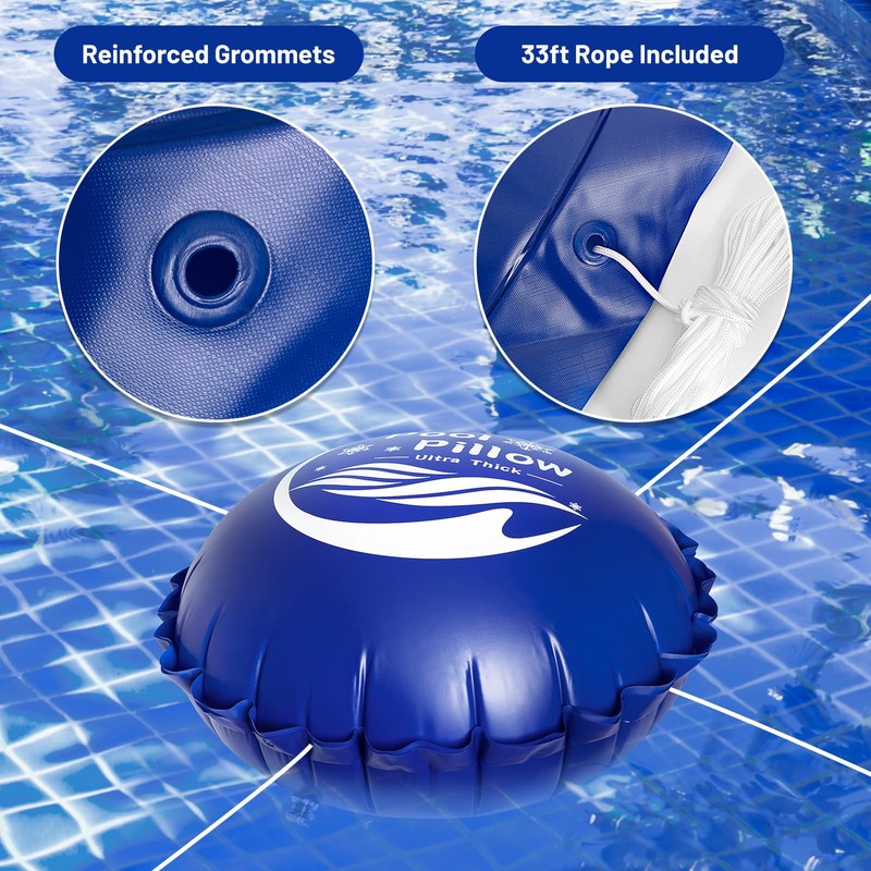 ranwin 2Pack-4 x 4FT Pool Pillows for Above Ground Pools,