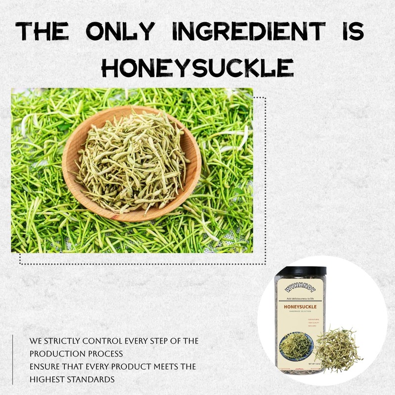 Dried Honeysuckle Tea (160g/5.6oz) | Sealed Jar | Easy to