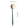 COLLBATH Dual-sided Soft Bristle Bath Brush with Handle Back Scrubber