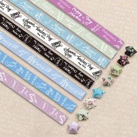 540 Sheets Origami Stars Paper Strips, 8 Different Designs Lucky Star Paper folding Strips for DIY Handcrafts Paper Arts Crafts (Letter)