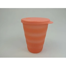 TUPPERWARE Junge Welle Drinking Straw Cup 330 ml Pastel Orange Straw Cup