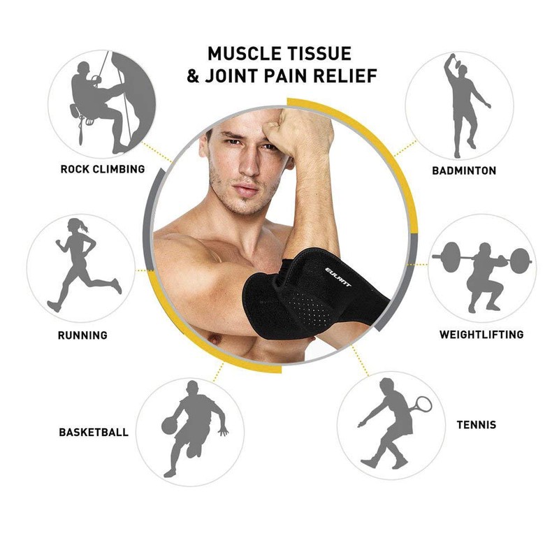 ONTYZZ Elbow Pads Unisex Elastic Elbow Support Breathable Tennis Elbow